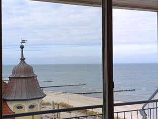 Meerblick vom Balkon aus