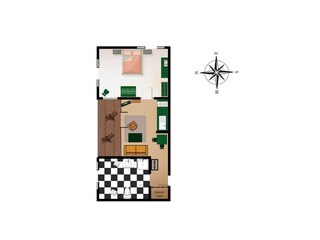 Grundriss der Wohnung