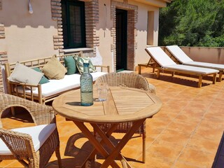 Sun terrace upstairs