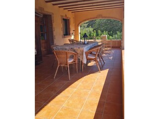 Large dining table for 14 people