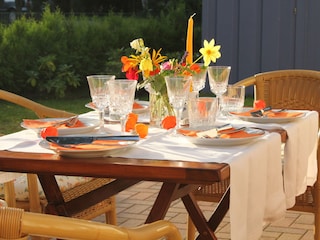 Abendessen in der Sonne