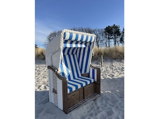 Strandkorb am Strand