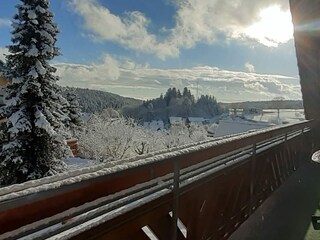 Blick vom Balkon