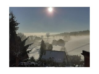 Blick vom Balkon
