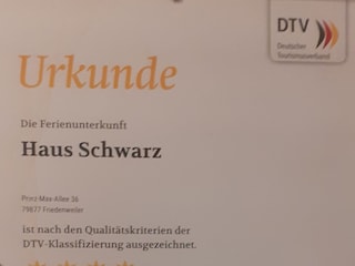 Urkunde 4 Sterne
