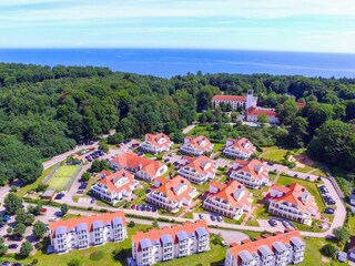 Blick auf die Ferienanlage