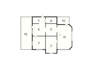 Vakantiehuis Allinge Grondplan 13