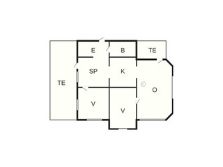 Vakantiehuis Allinge Grondplan 16