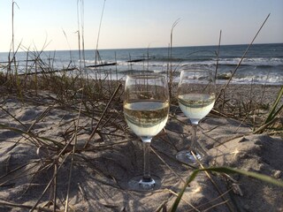 Naturstrand in Börgerende, direkt an der Villa