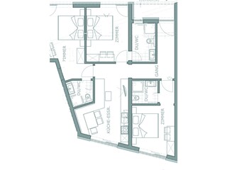 Vakantieappartement Ladis Grondplan 21