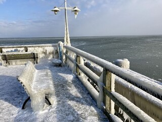 Seebrücke Bansin Februar 2021