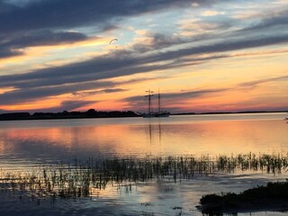 Sonnenuntergang am Achterwasser