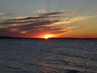 Sonnenuntergang am brodtener Steilufer, Niendorf, 20.07