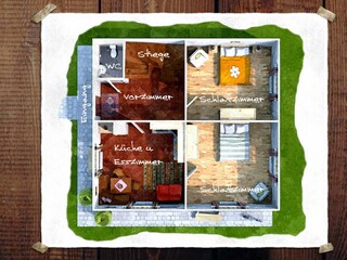 Vakantiehuis Unterach am Attersee Grondplan 27