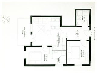 Ferienwohnung Binz Grundriss 22