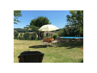 view on the pool