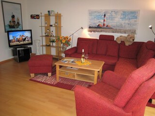 Gemütlicher Wohnbereich mit Sky-TV & WLAN ohne Aufpreis