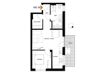 Ferienwohnung Tossens Grundriss 12