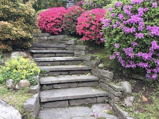 Treppe zum Garten