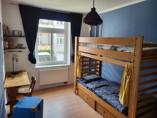 Children's room with bunk bed
