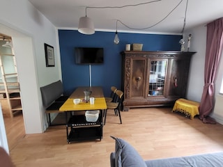 Wohn/Esszimmer mit Erweiterung des Esstisches
