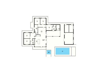 Casa per le vacanze Saltum Pianta del piano 39