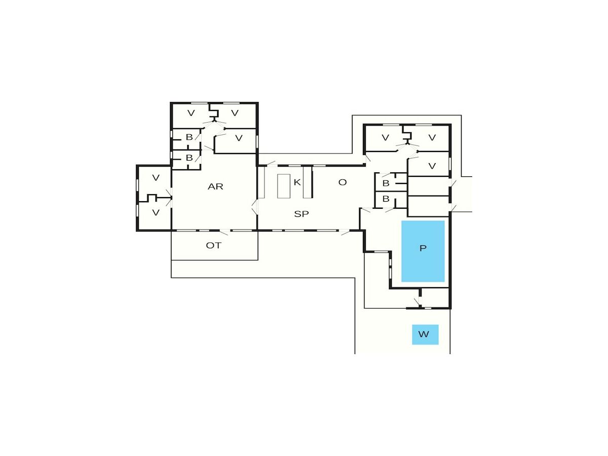 Casa per le vacanze Brenderup Pianta del piano 14