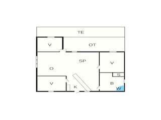 Vakantiehuis Ydø Grondplan 38