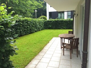 Garten der Ferienwohnung Freibeuter in Sellin