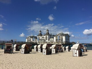 Seebrücke in Sellin, nahe der Ferienwohnung Freibeuter