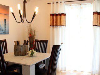 Essgruppe in der Ferienwohnung Freibeuter in Sellin