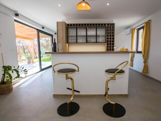 Unsere Bar im Wohnraum!