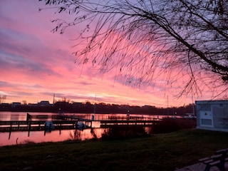 Rabelsund bei Sonnenuntergang