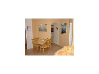 Essbereich in der Ferienwohnung