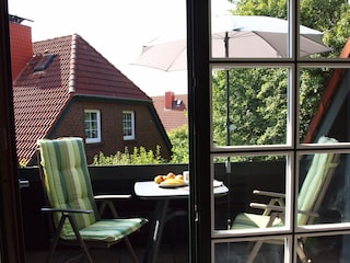 Blick auf den Balkon