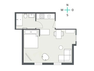 TIDE4 Amrum Apartment 4 - Grundriss