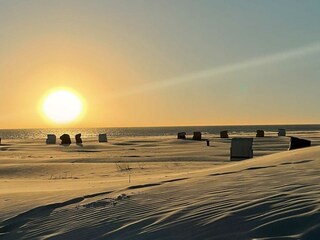 Amrum - Sonnenuntergang am Süddorfer Badestrand