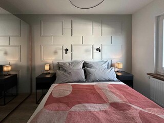 TIDE4 Amrum Apartment 1 - Schlafzimmer