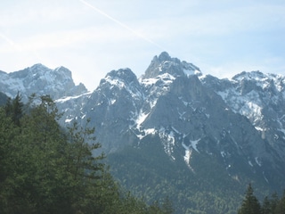 Blick aus dem Wohnschlafzimmer