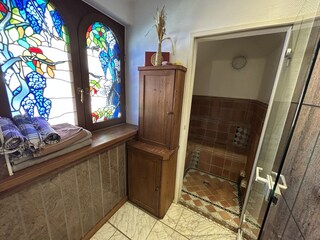 Windows bathroom and steambath