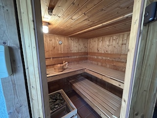 Sauna in the gardenhouse