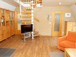 Treppe zur oberen Etage