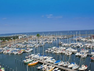 Traumblick auf Hafen