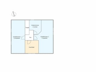 Obergeschoss. Dachschrägen sind kein Bestandteil der Grundrisszeichnung.