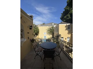 Balcony with a view of Signal Hill