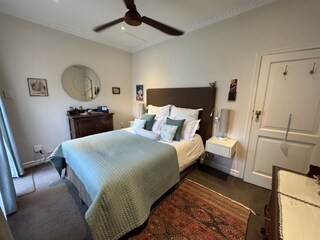 Bedroom with extra large queen-size bed