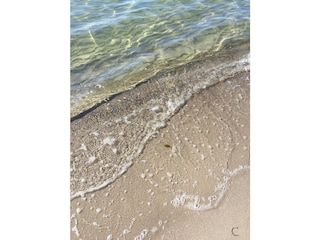 Badestrand direkt vor dem Haus