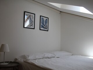 Open space room with bathroom