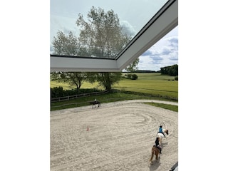 Ausblick aus dem Spitzbodenzimmer