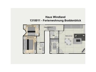Appartement de vacances Dranske Plan d'étage 30